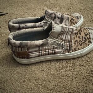Animal Print Slip-On Sneakers